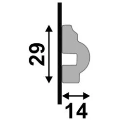 Leader 2.4m White Gloss Wrapped Chair Rail Moulding (120115) -Flooring Home Shop 2 4m white gloss wrapped chair rail moulding 120115 p120115 243518 image