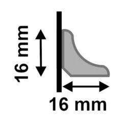 Leader 2.4m White Gloss Wrapped Half Round Moulding Moulding (120116) -Flooring Home Shop 2 4m white gloss wrapped half round moulding moulding 120116 p120116 243238 image