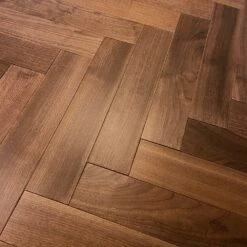Liberty Floors American Black Walnut - Herringbone Parquet 14mm Engineered Real Wood Flooring (219505) -Flooring Home Shop american black walnut herringbone parquet 14mm engineered real wood flooring 219505 p85876 196395 image