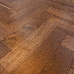 Liberty Floors American Black Walnut - Herringbone Parquet 14mm Engineered Real Wood Flooring (219505) -Flooring Home Shop american black walnut herringbone parquet 14mm engineered real wood flooring 219505 p85876 196396 image