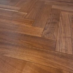 Liberty Floors American Black Walnut - Herringbone Parquet 14mm Engineered Real Wood Flooring (219505) -Flooring Home Shop american black walnut herringbone parquet 14mm engineered real wood flooring 219505 p85876 196399 image