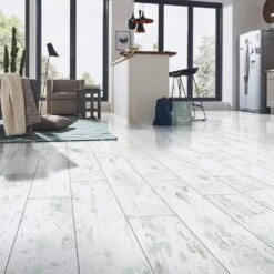 Liberty Floors Antique White - Lustre 8mm Laminate Flooring (217792) -Flooring Home Shop antique white lustre 8mm laminate flooring 217792 p84874 196375 image