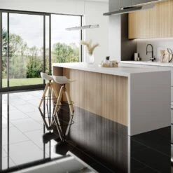 Liberty Floors Black - Lustre Flawless 8mm Laminate Flooring (183655) -Flooring Home Shop black lustre flawless 8mm laminate flooring 183655 p69725 159939 image