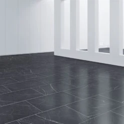 FAUS Black Marble - Industry Tile 8mm Laminate Flooring (217071) -Flooring Home Shop black marble industry tile 8mm laminate flooring 217071 p84220 187623 image