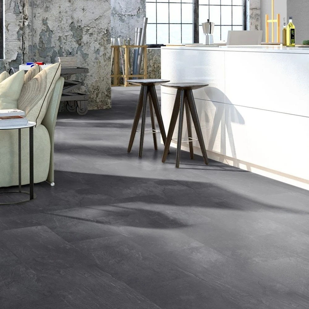 Liberty Floors Black Slate - Universo 8mm Laminate Flooring (263456) 1 Liberty Floors Black Slate - Universo 8mm Laminate Flooring (263456)