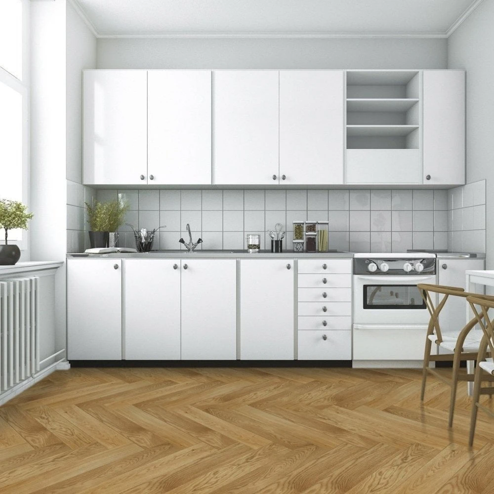 Liberty Floors Caramel Oak - Manor Herringbone Parquet 14mm Engineered Real Wood Flooring (249869) 3 Liberty Floors Caramel Oak - Manor Herringbone Parquet 14mm Engineered Real Wood Flooring (249869) - Image 3