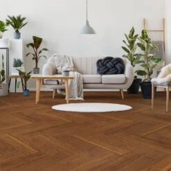 Liberty Floors Carbonised Strand Woven Bamboo - Herringbone Parquet 10mm Solid Real Wood Flooring (249972) -Flooring Home Shop carbonised strand woven bamboo herringbone parquet 10mm solid real wood flooring 249972 p108630 236308 image