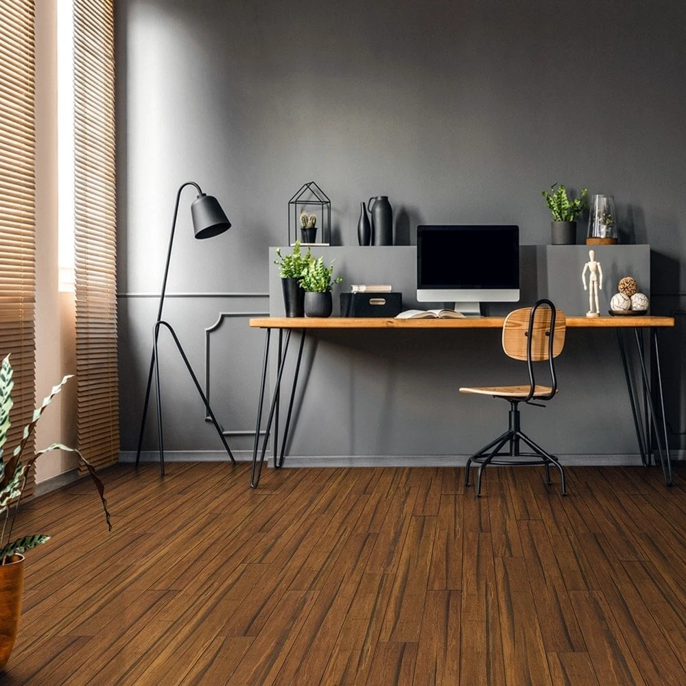 Liberty Floors Carbonised Strand Woven Bamboo - Rustic 14mm Solid Real Wood Flooring (300862) 1 Liberty Floors Carbonised Strand Woven Bamboo - Rustic 14mm Solid Real Wood Flooring (300862)