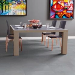 Liberty Floors Concrete Grey - Lustre 8mm High Gloss Laminate Flooring (217057) -Flooring Home Shop concrete grey lustre 8mm high gloss laminate flooring 217057 p84206 187680 image
