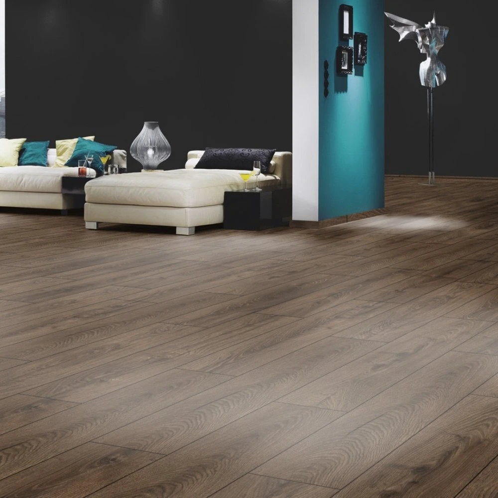 Krono Original Espresso Carpenter Oak - Vintage Classic 10mm Laminate Flooring (249806) 3 Krono Original Espresso Carpenter Oak - Vintage Classic 10mm Laminate Flooring (249806) - Image 3