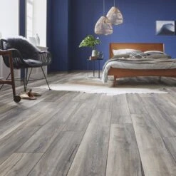 Kronotex Harbour Grey Oak - Robusto Villa 12mm Laminate Flooring (217737) -Flooring Home Shop harbour grey oak robusto villa 12mm laminate flooring 217737 p84819 191216 image