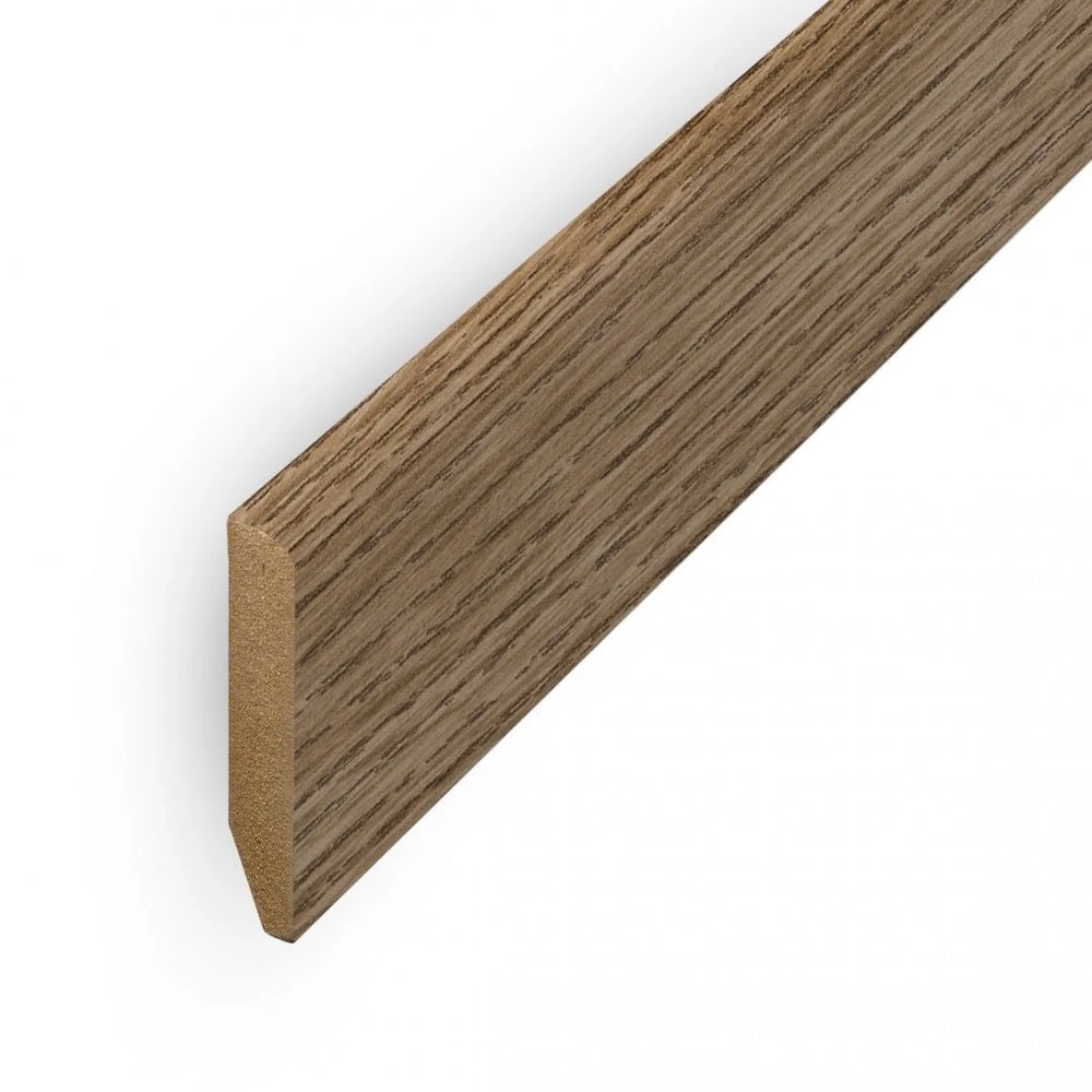 Leader Medium Oak Pencil Round Laminate Skirting Board (2.4m) 1 Leader Medium Oak Pencil Round Laminate Skirting Board (2.4m)
