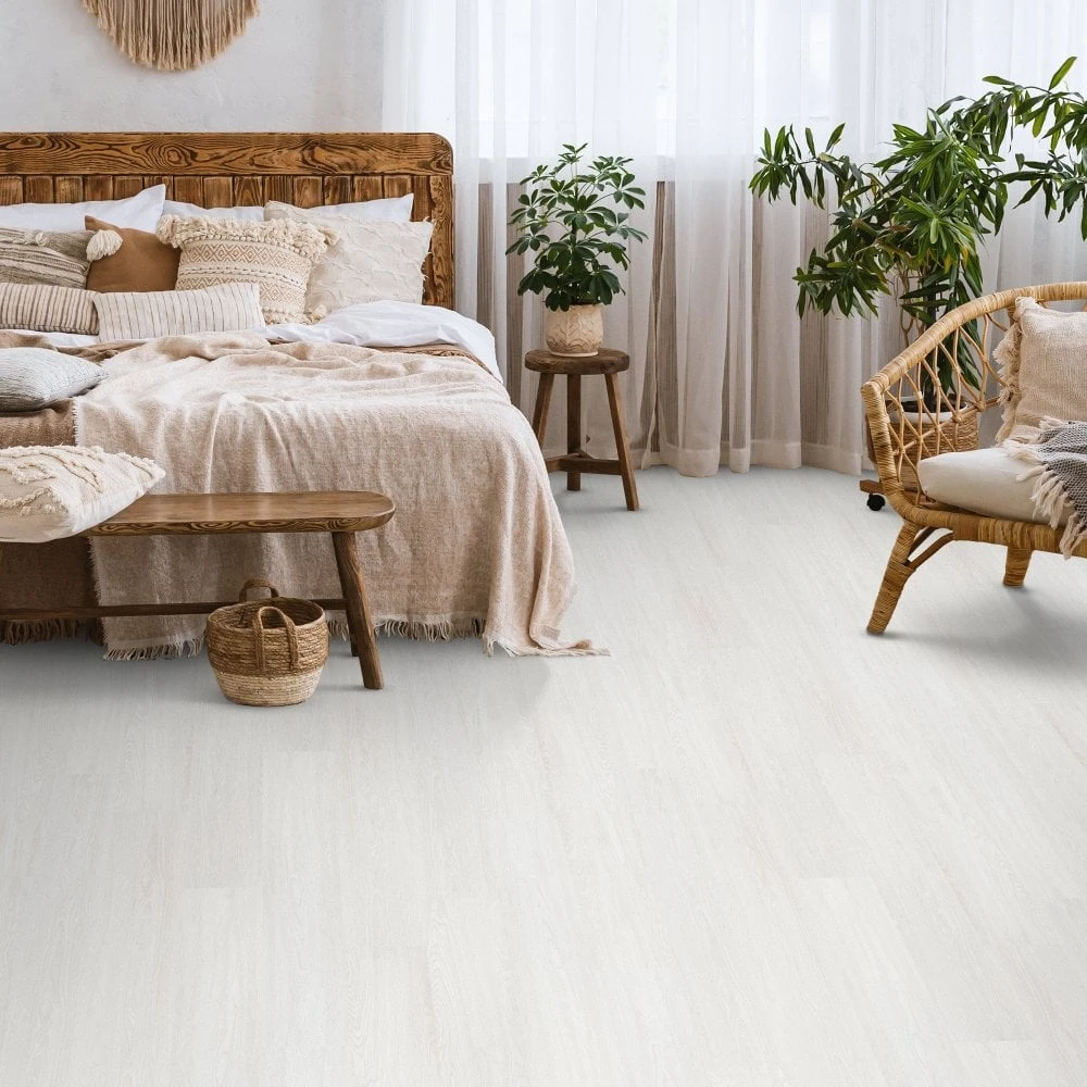 Liberty Floors Misty White - Impressive 6mm Rigid Core Vinyl Flooring (315580) 1 Liberty Floors Misty White - Impressive 6mm Rigid Core Vinyl Flooring (315580)