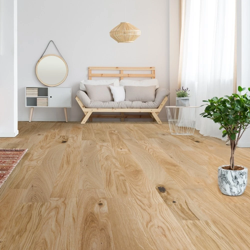 Liberty Floors Natural Oak - Premium Click 14mm Engineered Real Wood Flooring (190272) 2 Liberty Floors Natural Oak - Premium Click 14mm Engineered Real Wood Flooring (190272) - Image 2