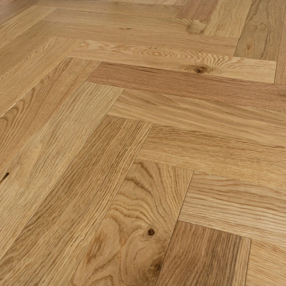 Liberty Floors Natural Oak Smoked - Herringbone Parquet 14mm Engineered Real Wood Flooring (219385) 2 Liberty Floors Natural Oak Smoked - Herringbone Parquet 14mm Engineered Real Wood Flooring (219385) - Image 2