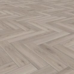 Kronotex Oak Silver - Herringbone 8mm Laminate Flooring (222940) -Flooring Home Shop oak silver herringbone 8mm laminate flooring 222940 p89187 204905 image