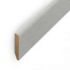 Leader Off-White Pencil Round Laminate Skirting Board (2.4m)