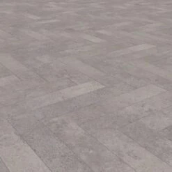 Kronotex Pesaro Cement - Herringbone 8mm Laminate Flooring (222942) -Flooring Home Shop pesaro cement herringbone 8mm laminate flooring 222942 p89189 204893 image