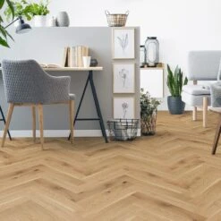 Liberty Floors Toffee Oak - Manor Herringbone Parquet 14mm Engineered Real Wood Flooring (249868) -Flooring Home Shop toffee oak manor herringbone parquet 14mm engineered real wood flooring 249868 p108535 235977 image