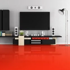 Liberty Floors Traffic Red - Lustre Flawless 8mm High Gloss Laminate Flooring (249742)