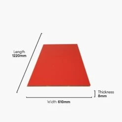 Liberty Floors Traffic Red - Lustre Flawless 8mm High Gloss Laminate Flooring (249742) -Flooring Home Shop traffic red lustre flawless 8mm high gloss laminate flooring 249742 p108416 236219 image