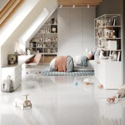 Liberty Floors White - Lustre Flawless 8mm High Gloss Laminate Flooring (183654) -Flooring Home Shop white lustre flawless 8mm high gloss laminate flooring 183654 p69724 159930 image