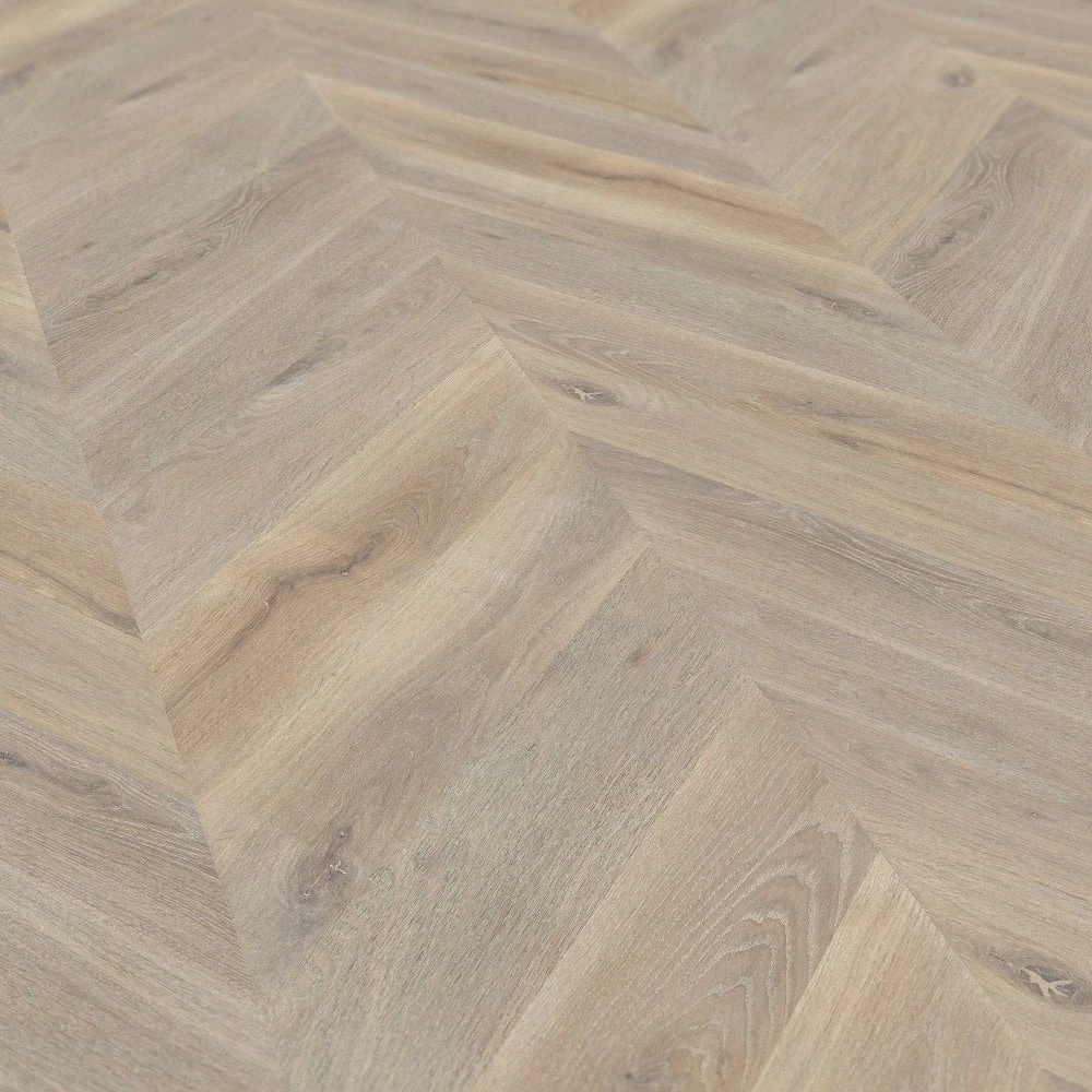 Liberty Floors White Oak Smoked - Chevron 15mm Engineered Real Wood Flooring (324685) 2 Liberty Floors White Oak Smoked - Chevron 15mm Engineered Real Wood Flooring (324685) - Image 2