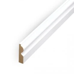 Leader White Torus Laminate Skirting Board (2.4m)