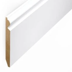 Leader White Torus Laminate Skirting Board (2.4m) 10 Leader White Torus Laminate Skirting Board (2.4m) -Flooring Home Shop white torus laminate skirting board 2 4m p84888 191789 image